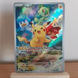 Pokemon TCG Pikachu 027 Black Star Promo Scarlet And Violet Rare Holo Foil #1I - Image 1