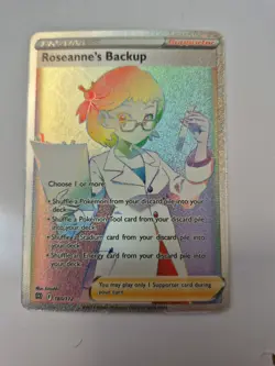 Pokemon TCG Roseanne's Backup 180/172 - Rainbow Rare - Brilliant Stars - NM - Image 1