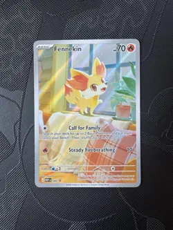 Fennekin 080: Chaos Rising ETB Full Art Promo Holo. NM Pokemon - Image 1
