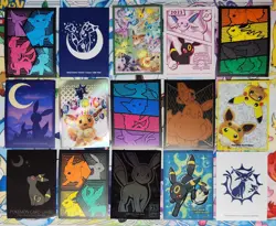 Pokemon TCG Protective Sleeves Lot 15 Eevee Umbreon Evolutions UPC Prismatic Ski - Image 1