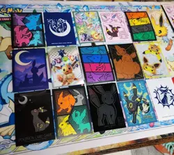 Pokemon TCG Protective Sleeves Lot 15 Eevee Umbreon Evolutions UPC Prismatic Ski - Image 2