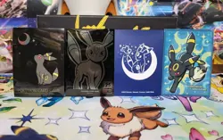 Pokemon TCG Protective Sleeves Lot 15 Eevee Umbreon Evolutions UPC Prismatic Ski - Image 3