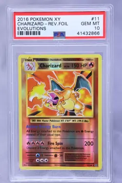 2016 Pokemon Charizard Reverse Holo, XY Evolutions #11/108 , PSA 10 - Gem Mint - Image 3