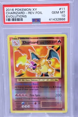 2016 Pokemon Charizard Reverse Holo, XY Evolutions #11/108 , PSA 10 - Gem Mint - Image 4
