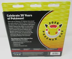 Pokemon Day 2026 Collection Box Pikachu Promo Coin & 3 Booster Packs NEW Sealed - Image 2