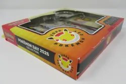 Pokemon Day 2026 Collection Box Pikachu Promo Coin & 3 Booster Packs NEW Sealed - Image 3