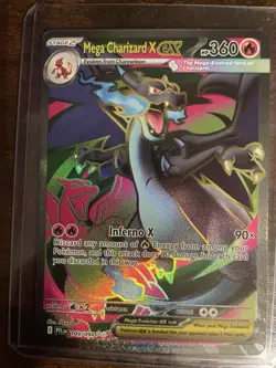 Pokemon TCG Mega Charizard X EX Ultra Rare Full Art Holo 360HP 109/094 English - Image 1