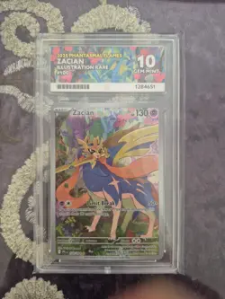 Pokemon Phantasmal Flames Zacian IR 100/094 ACE 10 - Image 1