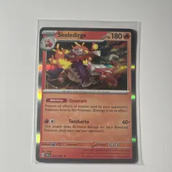 Pokemon TCG Skeledirge 031/191 Holo Rare SV08 Surging Sparks Stage 2 Near Mint - Image 1