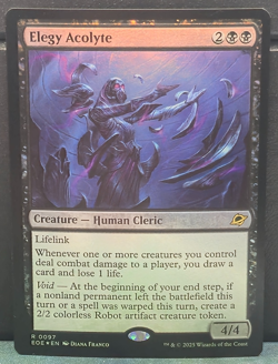 Elegy Acolyte 97 FOIL Edge of Eternities EOE MTG Card Game Magic NM TCG Cleric - Image 1