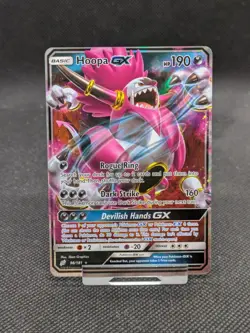 Pokemon Card Hoopa GX 96/181 SM Team Up Half Art NM - Image 1