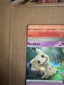 Mimikyu NFC Miscut Error Card Holo Rare Trick Or Trade - Image 5
