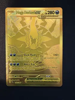 Pokemon TCG Mega Darkrai EX PBL 120/084 GOLD card Near Mint - Image 1