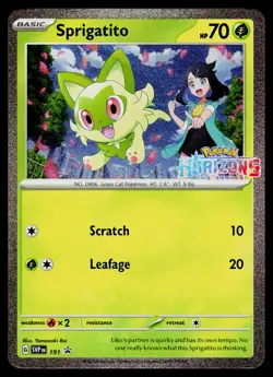 Sprigatito 191 SV: Scarlet & Violet Promo Cards Holo - Image 1