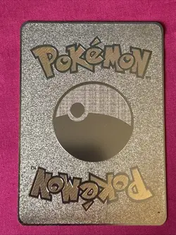 Gengar VMAX Pokemon Gold Card Solid Metal Custom Golden Card - Image 2