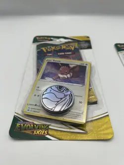 Pokemon TCG: Evolving SkiesChecklane Blister Eevee & Slowpoke Set New Sealed - Image 4