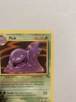 Pokemon TCG Muk Fossil 28 Regular Unlimited Rare - Image 3