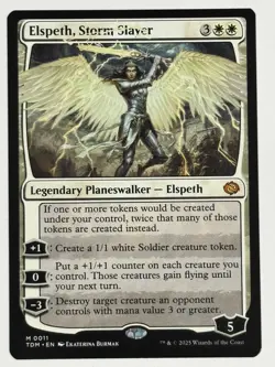 Elspeth, Storm Slayer Tarkir: Dragonstorm 11 NM Magic MTG - Image 1