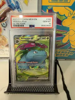 2023 POKEMON MEW EN-151 ULTRA RARE #182 VENUSAUR EX PSA 10 - Image 1