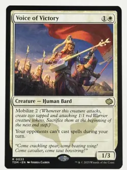Voice of Victory Tarkir: Dragonstorm 33 NM Magic MTG - Image 1