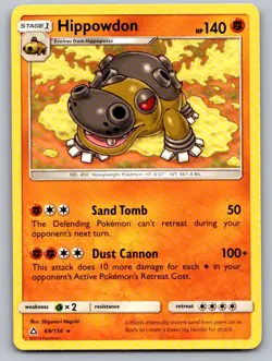 Hippowdon 69/156 Rare Ultra Prism Pokemon Lightly Played - Image 1
