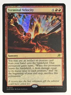 Terminal Velocity FOIL Edge of Eternities 163 NM Magic MTG - Image 1