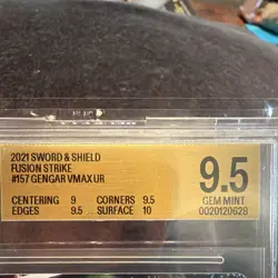 Pokemon Gengar VMAX Fusion Strike Holo Ultra Rare BGS 9.5 157/264 - Image 2