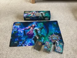 World Of Warcraft: Throne Of Tides Playmat deck box all inoriginal box - Image 1