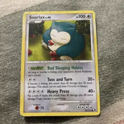 Pokemon TCG Snorlax Rising Rivals 81/111 Regular LP. - Image 1