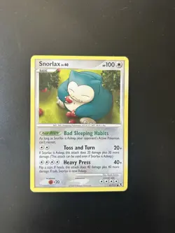 Pokemon TCG Snorlax Rising Rivals Card 81/111 Regular LP Condition - Image 1