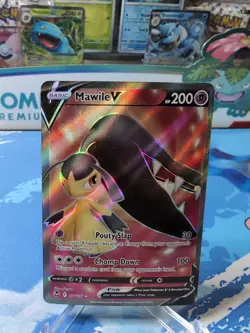 Mawile V 178/195 - Full Art - Silver Tempest - Pokemon Card - NM - Image 1