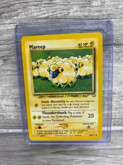 2000 Pokemon TCG Mareep Neo Genesis 65/111 Promo 1st Edition Card - Image 1