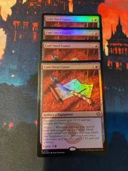 MTG Tarkir Dragonstorm Cori Steel Cutter Foil x 4 - Image 1