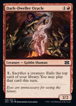 MTG DARK-DWELLER ORACLE FOIL EXC - ORACOLO ABITANTE DELL'OSCURITA 106 - 2X2 - Image 1