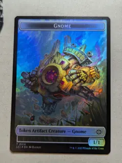 Token - Gnome & Dinosaur - MTG - LCI 0016 & LCI 0010 - FOIL - Image 1