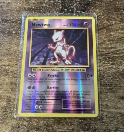 Pokemon TCG Mewtwo 51/108 Evolutions Reverse Holo Rare EN 2016 130HP - Image 1