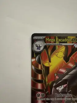 POKEMON Mega Excadrill ex 103/084 Ultra Rare Pitch Black Holo NM - Image 2