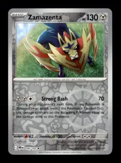 Zamazenta 146/182 Rare Destined Rivals Pokemon Reverse Holo Near Mint - Image 1