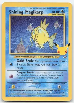 Shining Magikarp 66 NM 64 Celebrations: Classic Collection Holo Pokemon Card TCG - Image 1