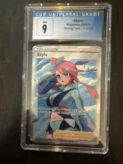 2021 Pokemon Shining Fates Skyla 072/072 Full Art CGC 9 Mint - Image 3