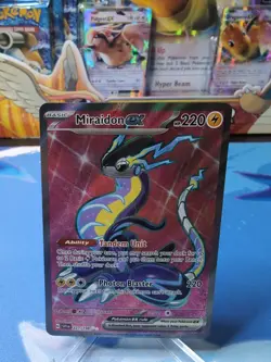 Pokemon TCG Miraidon EX 227/198 Ultra Rare Scarlet & Violet Base Set NM/M - Image 1
