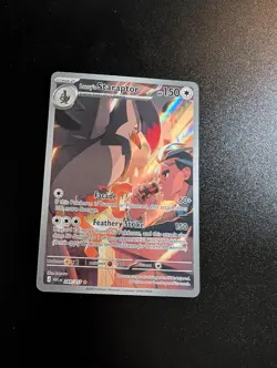 Larry's Staraptor 249/217 Illustration Rare Ascended Heroes Pokemon Holo NM - Image 1