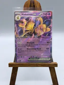 Pokemon 151 No Star Error Alakazam ex Variant Black Star Promo SVP 050 Holo - Image 1