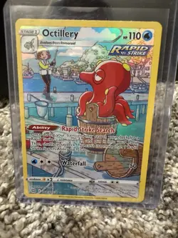 2022 Pokemon Sword & Shield Octillery Brilliant Stars Trainer Full Art #TG03 - Image 1
