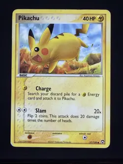 DMG+ Pikachu 57/108 Common Power Keepers Pokemon Kagemaru Himeno - Image 1