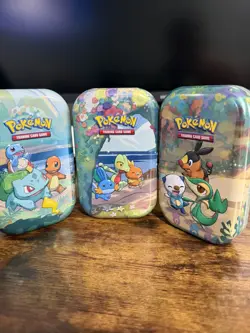 Pokemon 25th Anniversary mini tin EMPTY - Set of 3 - Image 2