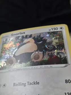 Snorlax 140 Sword & Shield Cosmo Holo 2020 Pokemon * HD Swirl Holo Bleed Error * - Image 5