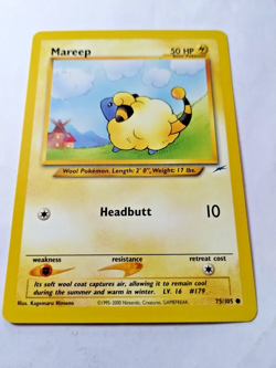 Pokemon TCG Mareep Neo Destiny 75 Regular Unlimited Common - Uncirculated - Image 2