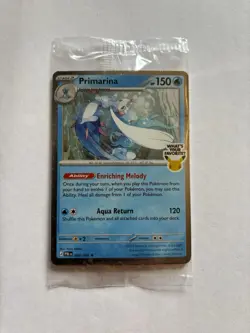 Pokemon TCG Primarina Sealed Barnes & Noble Promo Pitch Black 020/084 🔥 - Image 1