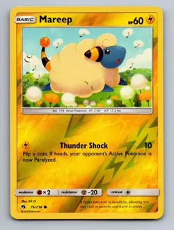 Mareep 76/214 Common Lost Thunder Pokemon Reverse Holo - Image 1